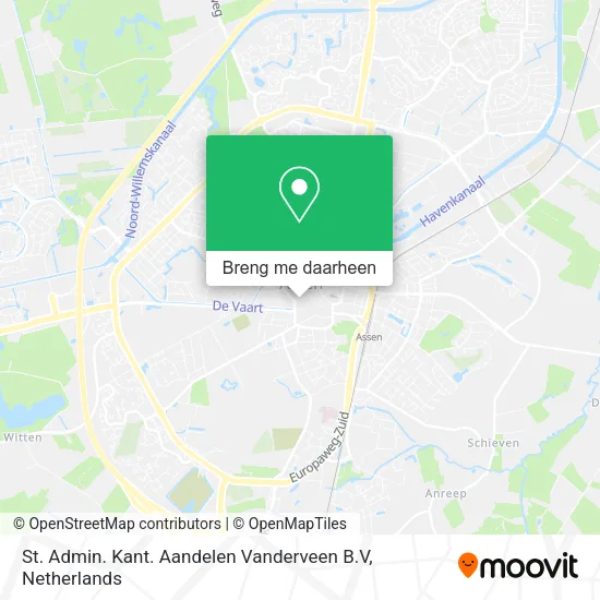 St. Admin. Kant. Aandelen Vanderveen B.V kaart