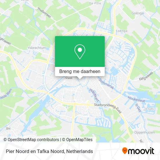 Pier Noord en Tafka Noord kaart