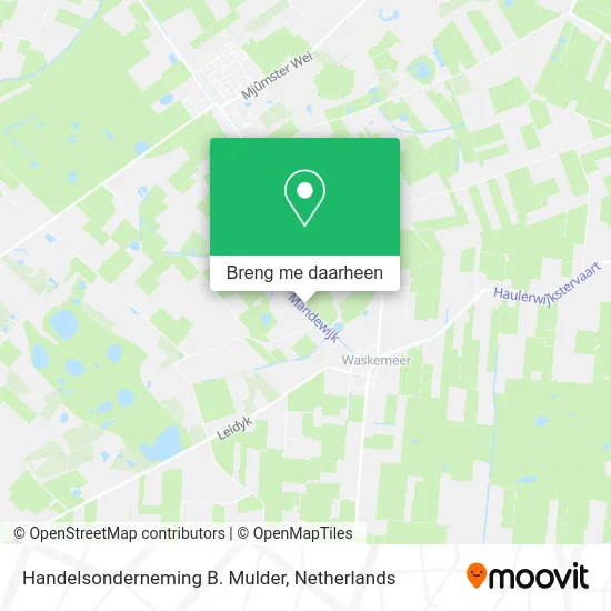 Handelsonderneming B. Mulder kaart