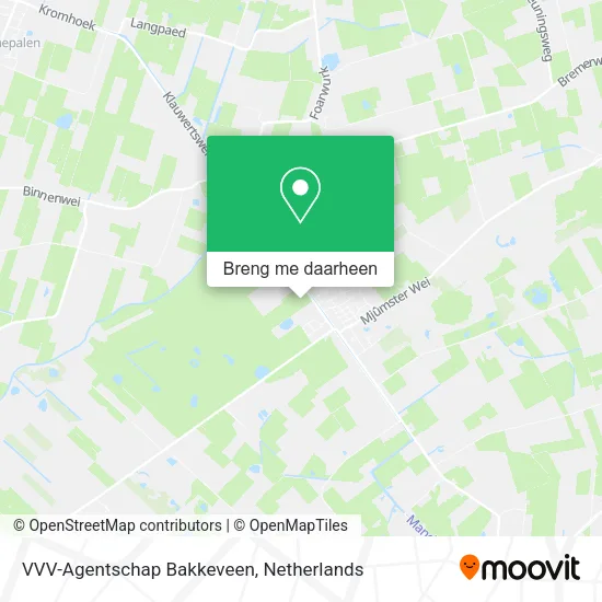 VVV-Agentschap Bakkeveen kaart