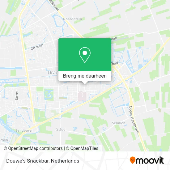 Douwe's Snackbar kaart