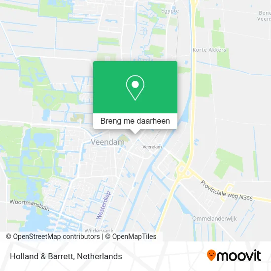 Holland & Barrett kaart