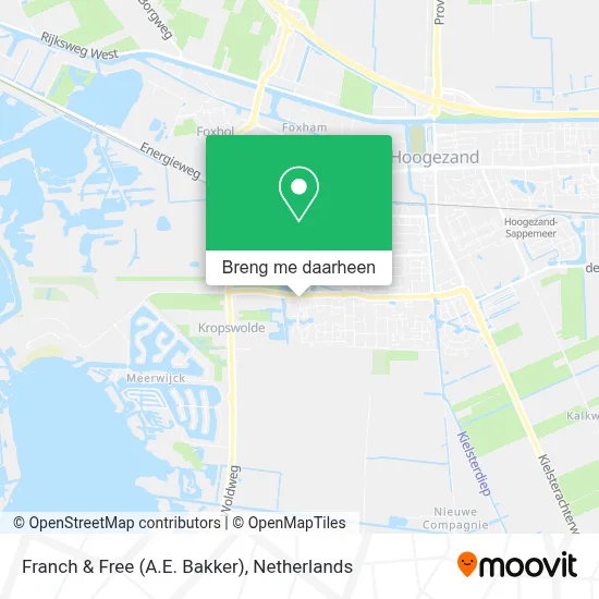 Franch & Free (A.E. Bakker) kaart