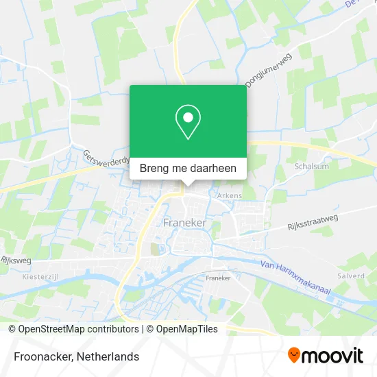 Froonacker kaart