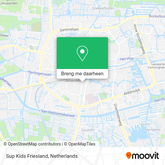 Sup Kids Friesland kaart