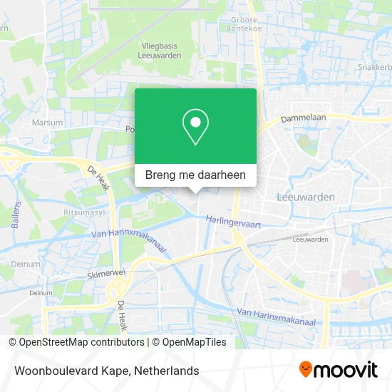 Woonboulevard Kape kaart