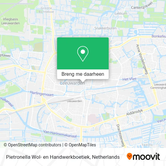 Pietronella Wol- en Handwerkboetiek kaart
