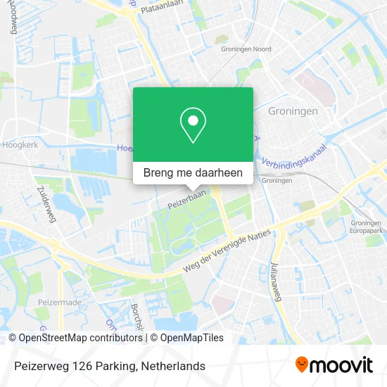 Peizerweg 126 Parking kaart