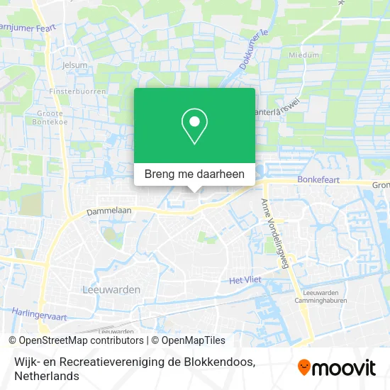 Wijk- en Recreatievereniging de Blokkendoos kaart