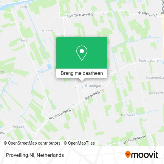Proveiling.Nl kaart
