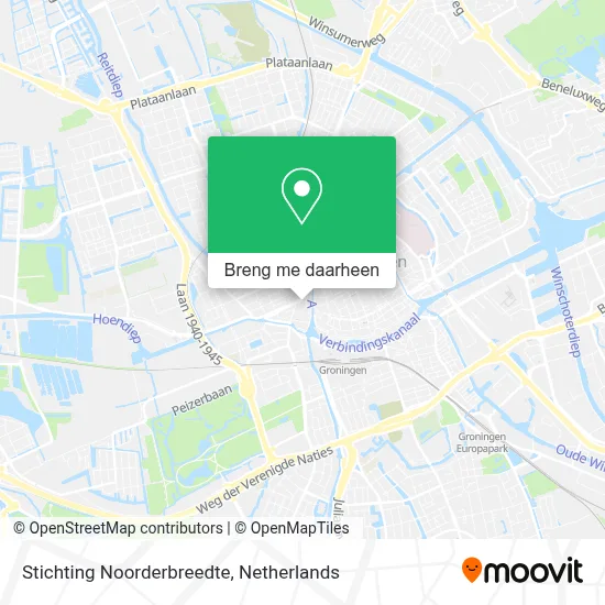 Stichting Noorderbreedte kaart