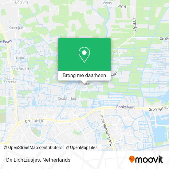De Lichtzusjes kaart