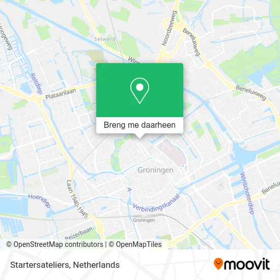 Startersateliers kaart