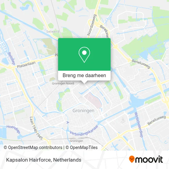 Kapsalon Hairforce kaart