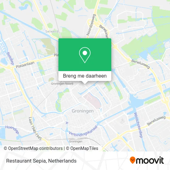 Restaurant Sepia kaart