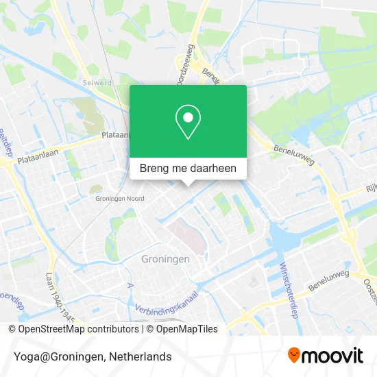 Yoga@Groningen kaart