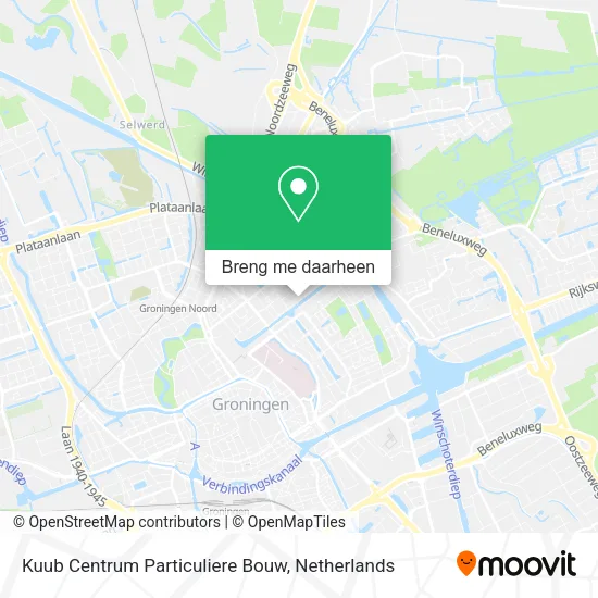 Kuub Centrum Particuliere Bouw kaart