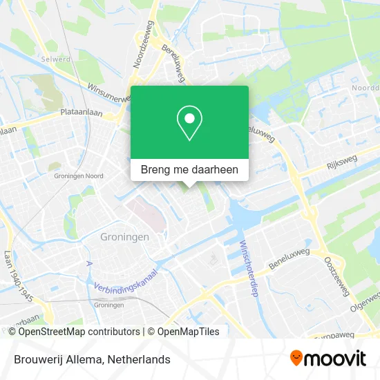 Brouwerij Allema kaart