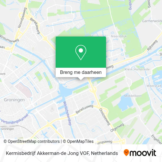 Kermisbedrijf Akkerman-de Jong VOF kaart