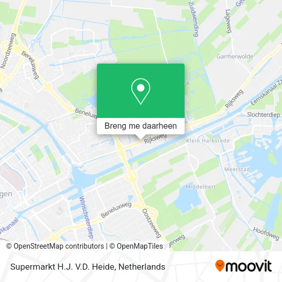 Supermarkt H.J. V.D. Heide kaart