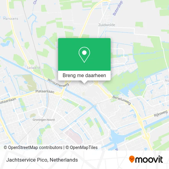 Jachtservice Pico kaart