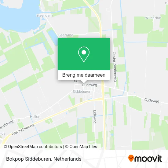 Bokpop Siddeburen kaart
