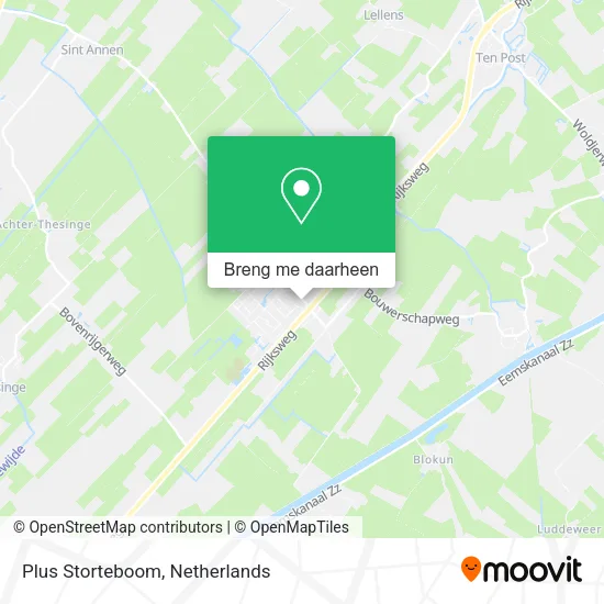 Plus Storteboom kaart