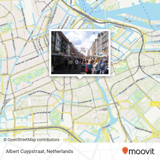 Albert Cuypstraat kaart