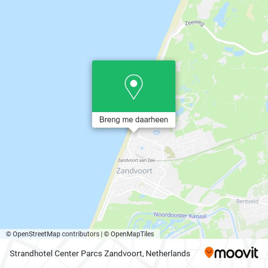 Strandhotel Center Parcs Zandvoort kaart