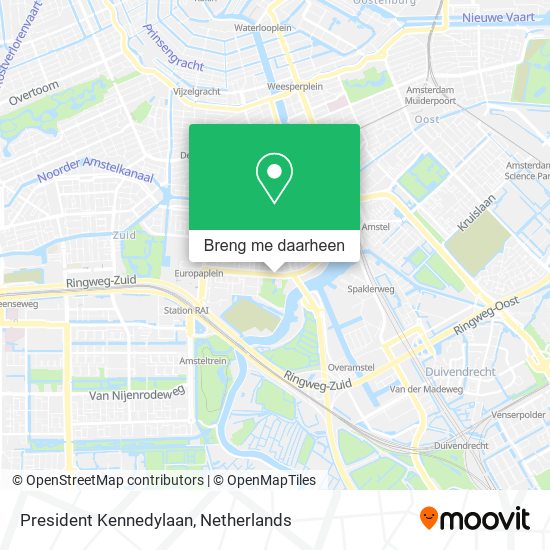 President Kennedylaan kaart