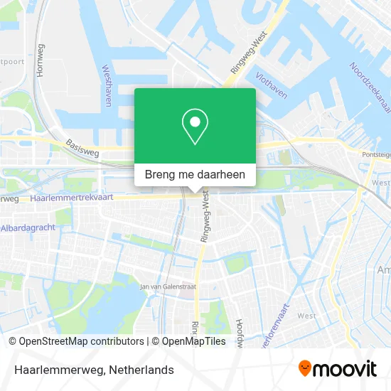 Haarlemmerweg kaart