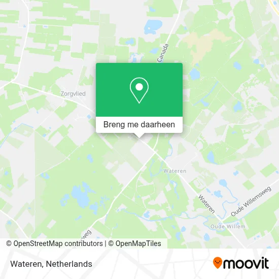 Wateren kaart
