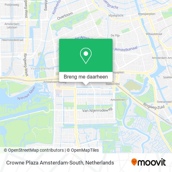 Crowne Plaza Amsterdam-South kaart