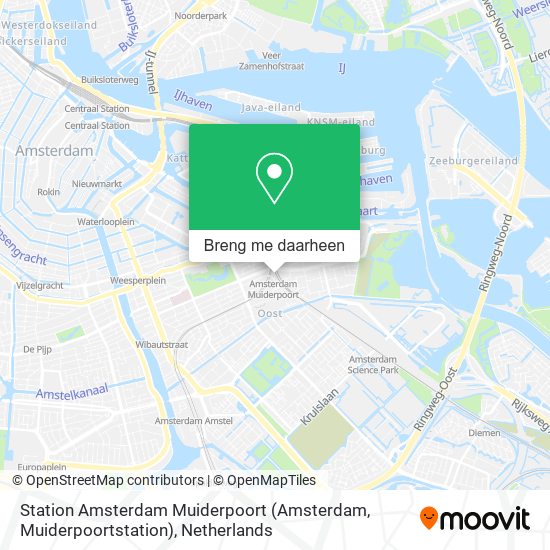 Station Amsterdam Muiderpoort (Amsterdam, Muiderpoortstation) kaart