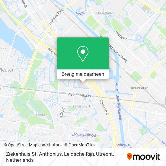 Ziekenhuis St. Anthonius, Leidsche Rijn, Utrecht kaart