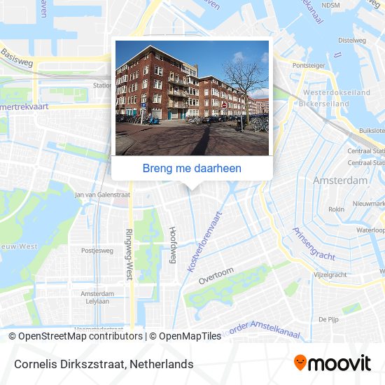 Cornelis Dirkszstraat kaart