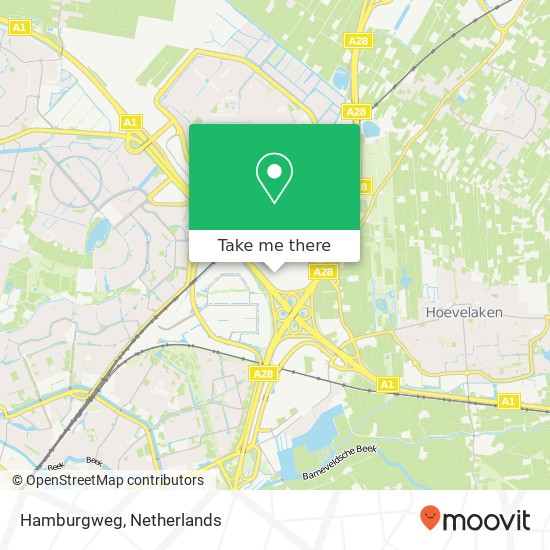 Hamburgweg kaart