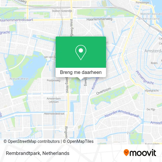 Rembrandtpark kaart