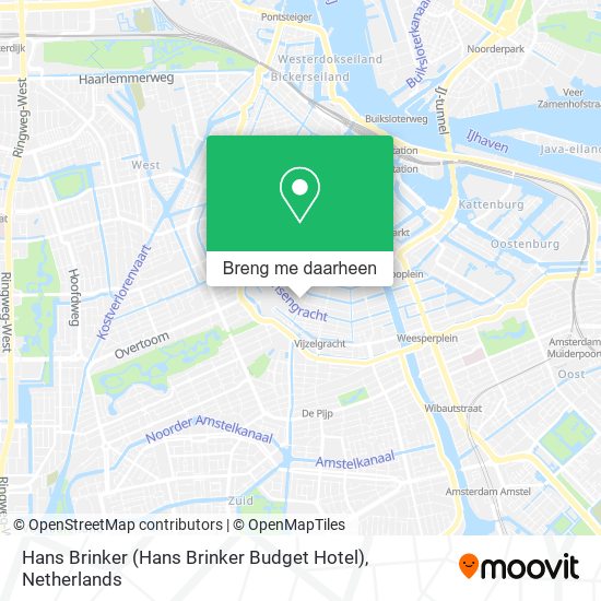 Hans Brinker (Hans Brinker Budget Hotel) kaart