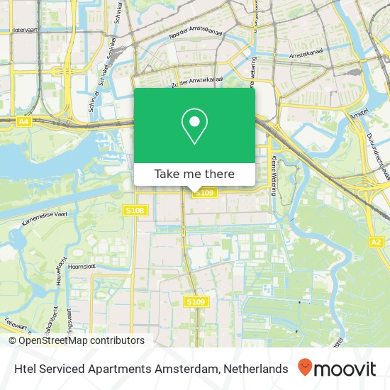 Htel Serviced Apartments Amsterdam kaart