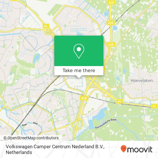 Volkswagen Camper Centrum Nederland B.V. kaart