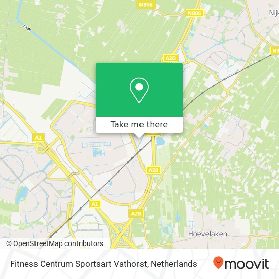 Fitness Centrum Sportsart Vathorst kaart