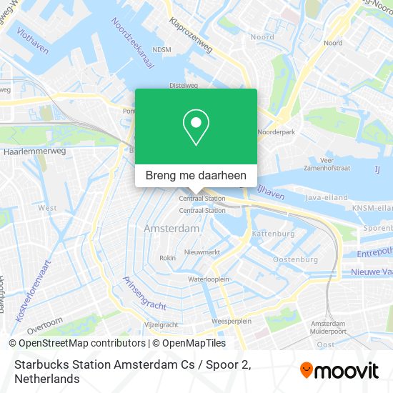 Starbucks Station Amsterdam Cs / Spoor 2 kaart