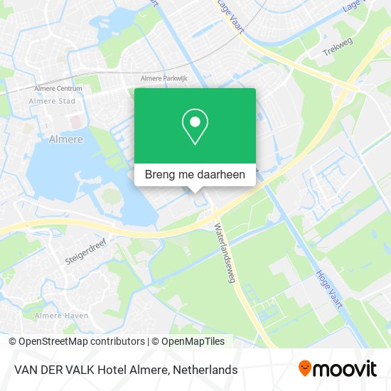 VAN DER VALK Hotel Almere kaart