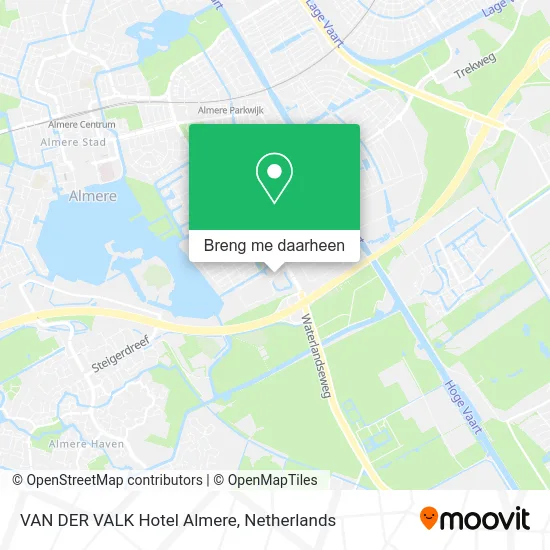 VAN DER VALK Hotel Almere kaart