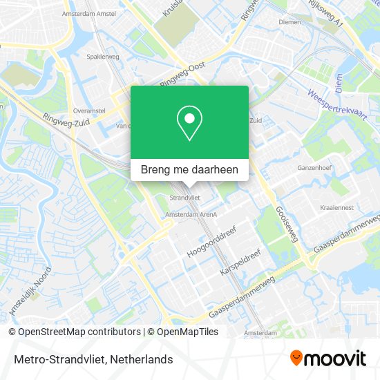 Metro-Strandvliet kaart