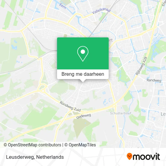 Leusderweg kaart