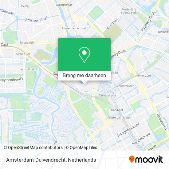Amsterdam-Duivendrecht kaart