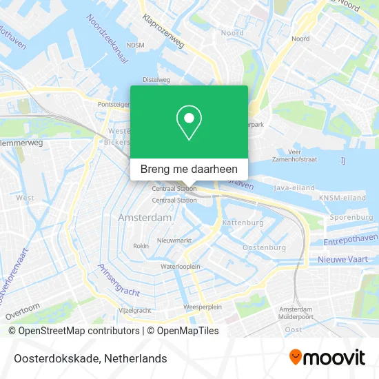 Oosterdokskade kaart