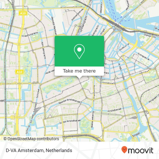 D-VA Amsterdam kaart